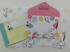 z Cute Kawaii Kamio Peanuts Snoopy Mini Letter Sets - A