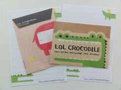 Cute Kawaii Mindwave Crocodile Hippo Mini Letter Sets