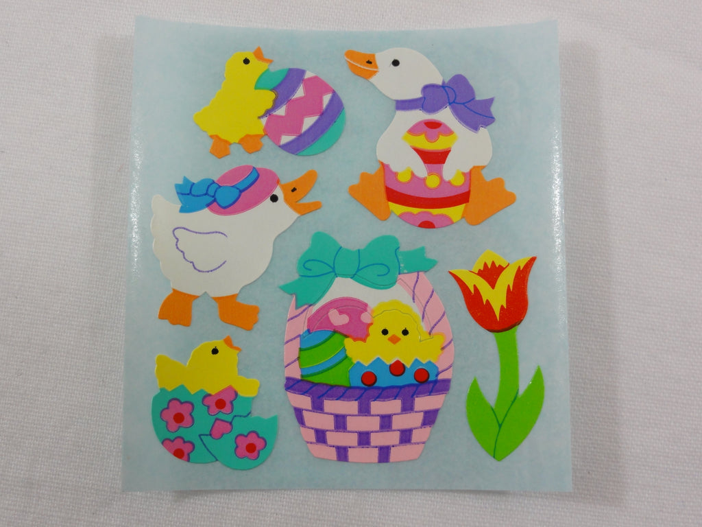 Sandylion Ducks Chicks Easter Egg Sticker Sheet / Module - Vintage & Collectible