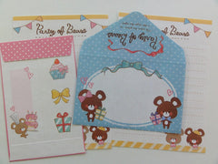 z Cute Kawaii Crux Party of Bears Mini Letter Sets