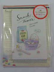 Cute Kawaii Crux Puppy Snack Time Letter Set Pack - Stationery Writing Paper Penpal