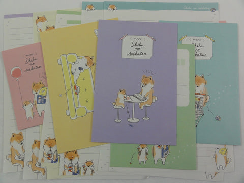 Crux Shiba Dog Daily Life Letter Sets - Stationery Writing Paper Envelope