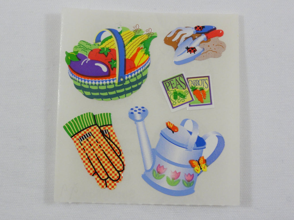 Sandylion Gardening Vegetable Sticker Sheet / Module - Vintage & Collectible