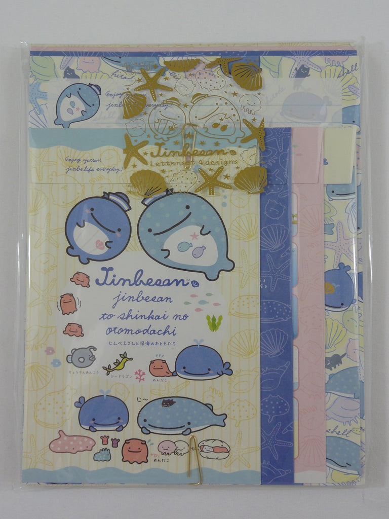 Cute Kawaii San-X Jinbesan Letter Set Pack - C