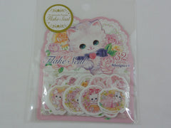 Cute Kawaii Sweet Kitten Cat Flake Stickers Sack - D - for Journal Agenda Planner Scrapbooking Craft