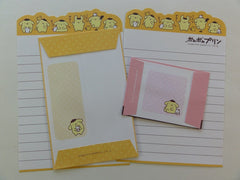 Cute Kawaii Pom Pom Purin Mini Letter Sets - A
