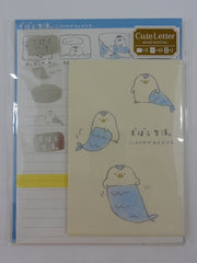 Cute Kawaii Mind Wave Penguin Letter Set Pack - Stationery Writing Paper Envelope