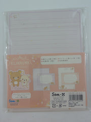 Cute Kawaii San-X Rilakkuma Pajama Party Letter Set Pack  - Stationery Writing Paper Envelope