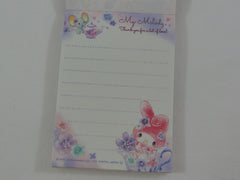 Cute Kawaii Sanrio My Melody Spring Flowers Mini Notepad / Memo Pad - Stationery Design Writing Collection