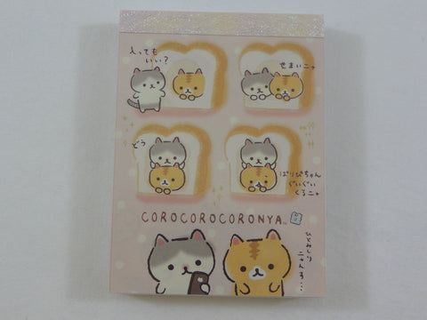 Kawaii Cute San-X Coro nya Cat Mini Notepad / Memo Pad - E - Note Writing Stationery Designer Collectible