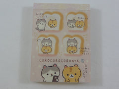 Kawaii Cute San-X Coro nya Cat Mini Notepad / Memo Pad - E - Note Writing Stationery Designer Collectible