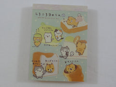 Kawaii Cute San-X CoroNya Bread Cat Mini Notepad / Memo Pad - F - Note Writing Stationery Designer Collectible