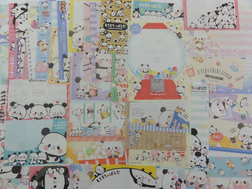 Panda Bear 38 pc Memo Note Paper Set - Stationery