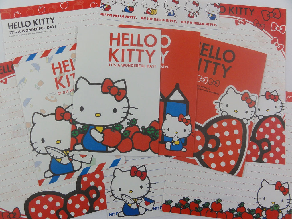 Cute Kawaii Hello Kitty Letter Sets - Writing Paper Envelope Stationery - Vintage 2010 preowned