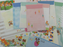 Cute Kawaii Mind Wave Jackie Bears Writing Letter Paper + Envelope Stationery Theme Set - Rare
