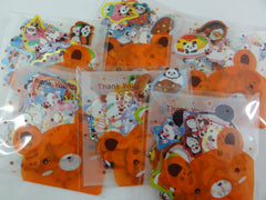 Cute Kawaii Panda theme Flake Sack Stickers - 41 pcs + 1 Large Sticker