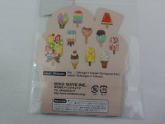 Cute Kawaii Mind Wave Foodies Series - Ice Cream Flake Stickers Sack - for Journal Agenda Planner Scrapbooking Craft