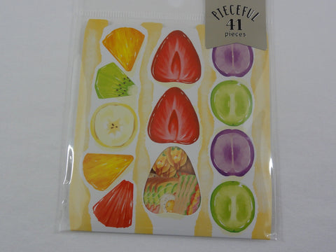Cute Kawaii Mind Wave Foodies Series - Healthy Sandwich Flake Stickers Sack - for Journal Agenda Planner Scrapbooking Craft
