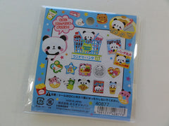 Cute Kawaii Kamio Panda and Food Stickers Flake Sack - Vintage