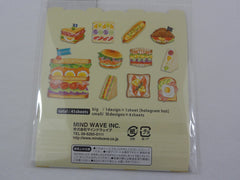 Cute Kawaii Mind Wave Foodies Series - Healthy Sandwich Flake Stickers Sack - for Journal Agenda Planner Scrapbooking Craft