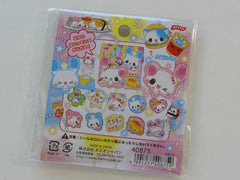 Cute Kawaii Pastry Bakery Rabbit Animal Friends Stickers Sack A - Vintage