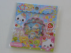 Cute Kawaii Pastry Bakery Rabbit Animal Friends Stickers Sack B - Vintage