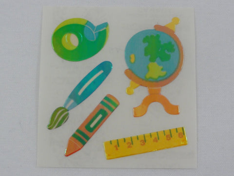 Sandylion School Supplies Pearly / Opalescent Sticker Sheet / Module - Vintage & Collectible