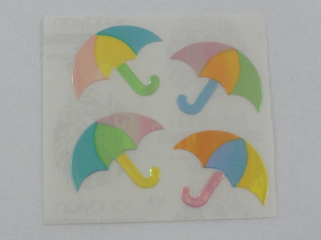 Sandylion Umbrella Pearly / Opalescent Sticker Sheet / Module - Vintage & Collectible