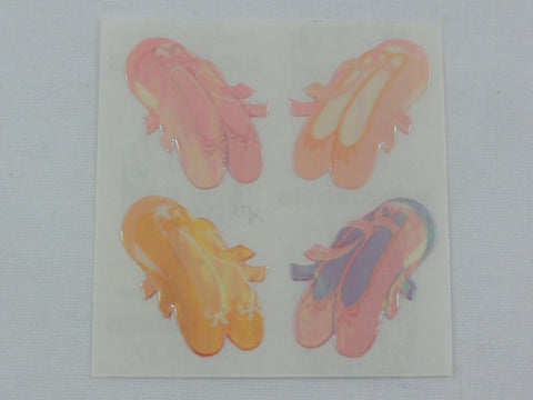 Sandylion Ballet Shoes Pointe Pearly / Opalescent Sticker Sheet / Module - Vintage & Collectible