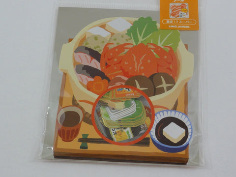 Cute Kawaii Kamio Japan Rice Bowl Donburi Flake Stickers Sack - Collectible - for Journal Planner Agenda Craft Scrapbook DIY Art