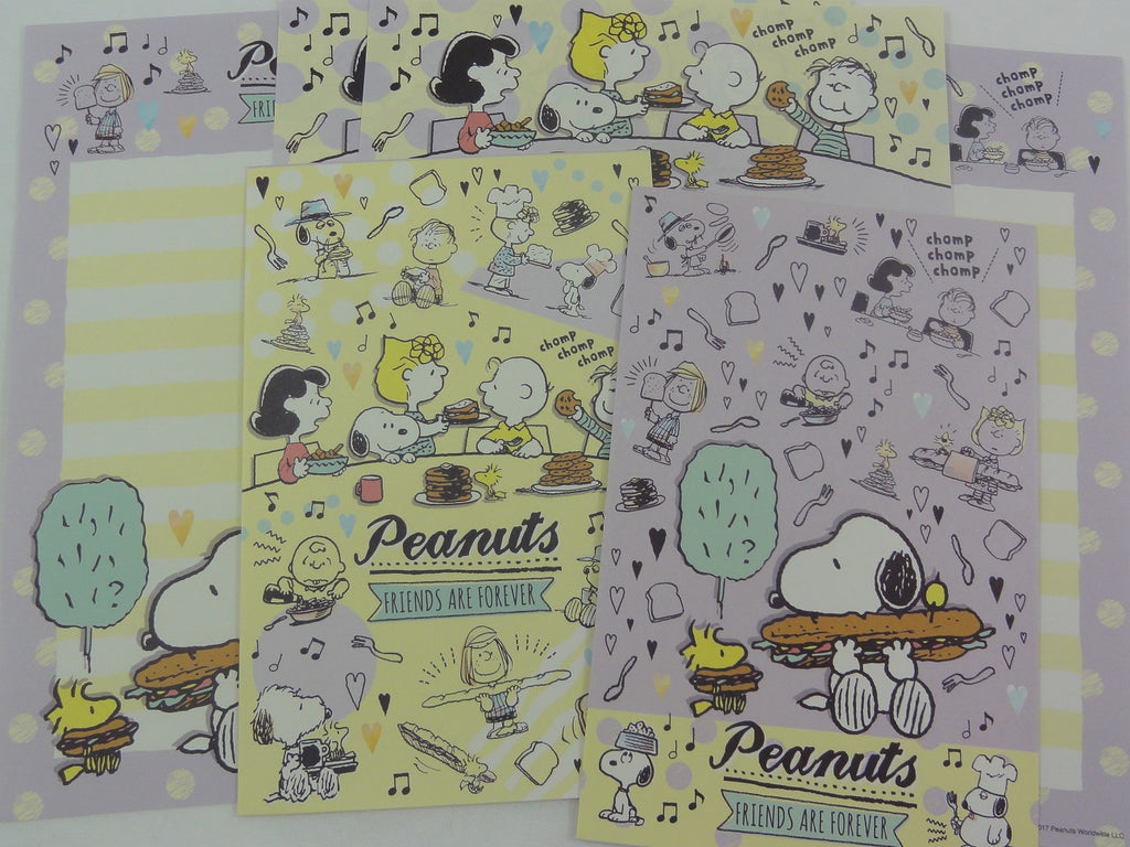 Peanuts Snoopy Letter Sets - D - Stationery Writing Paper Envelope