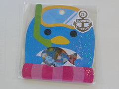 Cute Kawaii Mind Wave Summer Penguin Stickers Sack - Vintage