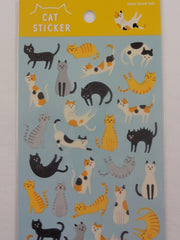 Cute Kawaii Mind Wave Cat Sticker Sheet - for Journal Planner Craft Scrapbook Notebook Organizer