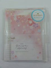 Cute Kawaii Crux Cherry Blossom Spring Flower Letter Set Pack - Stationery Writing Paper Penpal