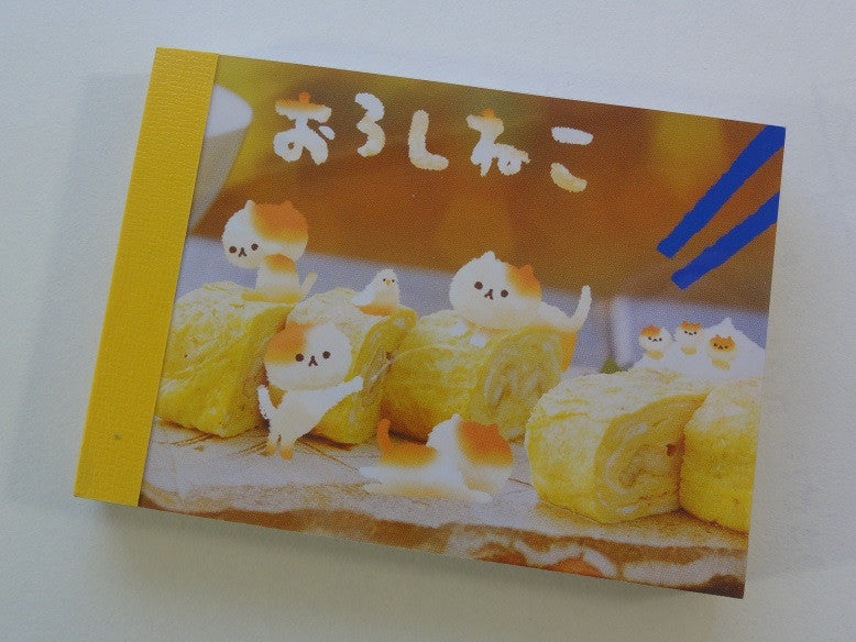 Cute Kawaii Crux Cat and Sweet Roll Ramen Mini Notepad / Memo Pad