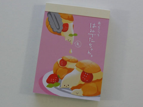 Kawaii Cute Crux Sweet Strawberry Cream Puff Cheese Mini Notepad / Memo Pad