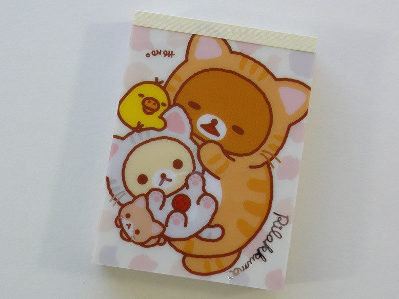 Cute Kawaii San-X Rilakkuma Cat Mini Notepad / Memo Pad - G