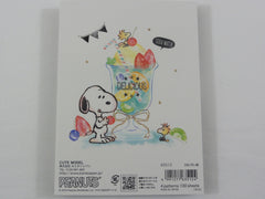 Cute Kawaii Snoopy 4 x 6 Inch Notepad / Memo Pad - Stationery Designer Paper Collection