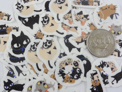 Cute Kawaii Cats Flake Stickers Sack - Shinzi Katoh Japan - for Journal Agenda Planner Scrapbooking Craft