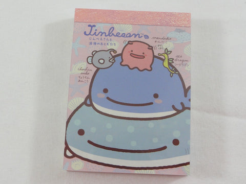 Cute Kawaii San-X Jinbesan Whale Mini Notepad / Memo Pad - A