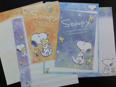 z Peanuts Snoopy Letter Sets Stationery Paper - I