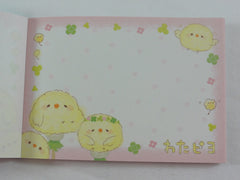 Cute Kawaii Crux Baby Bird Clover Mini Notepad / Memo Pad