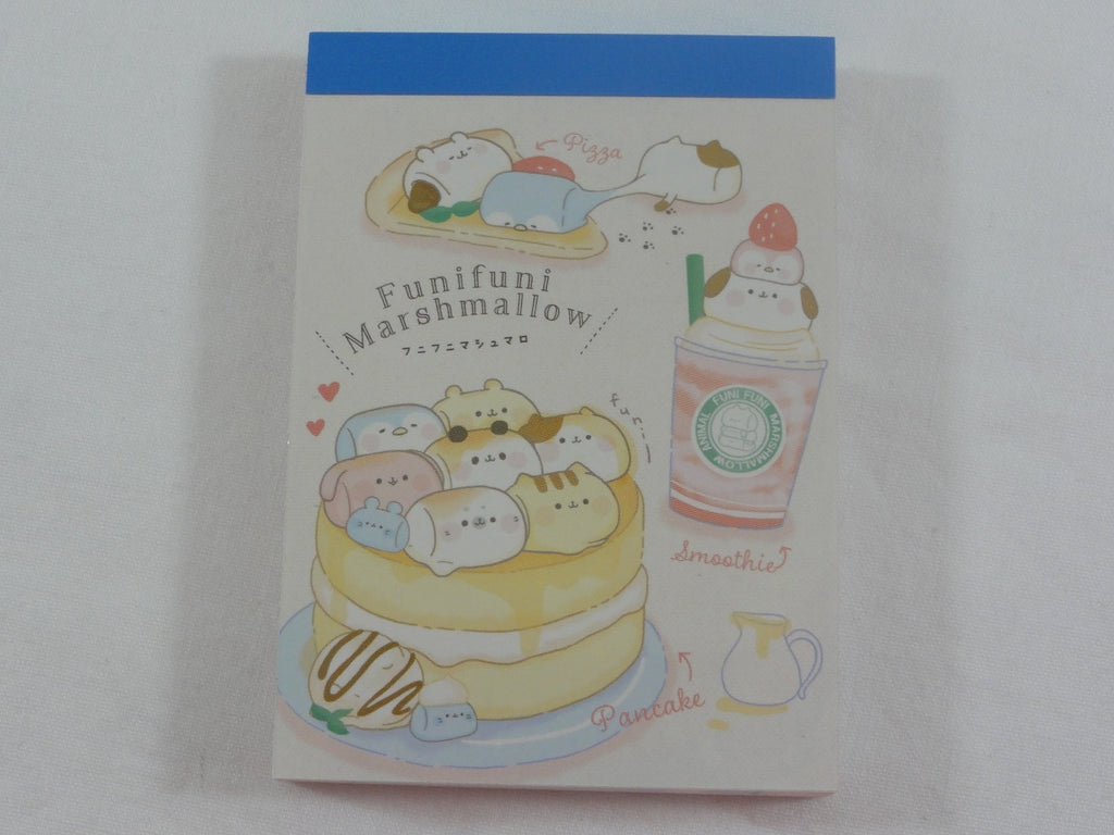 Cute Kawaii Kamio Funifuni Marshmallow Mini Notepad / Memo Pad - Stationery Designer Paper Collection