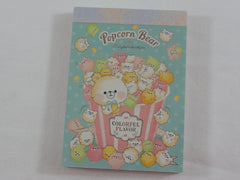 Kawaii Cute Crux Popcorn Bear Mini Notepad / Memo Pad - B