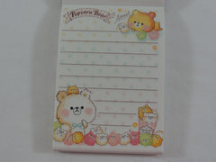 Kawaii Cute Crux Popcorn Bear Mini Notepad / Memo Pad - C