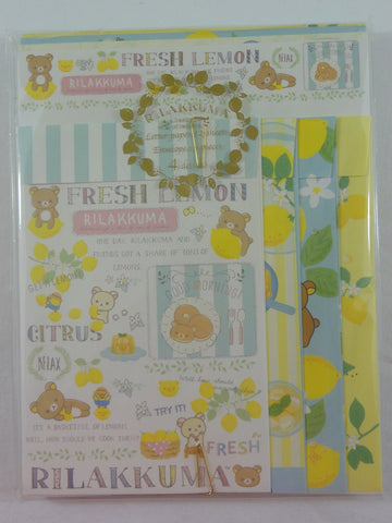 Cute Kawaii San-X Rilakkuma Lemon Letter Set Pack