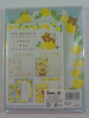 Cute Kawaii San-X Rilakkuma Lemon Letter Set Pack