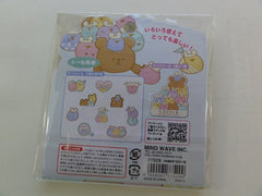 Cute Kawaii Mind Wave Bear and Round Friends Flake Stickers Sack