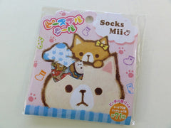 Cute Kawaii Mind Wave Socks Mii Cat Kitten Flake Stickers Sack