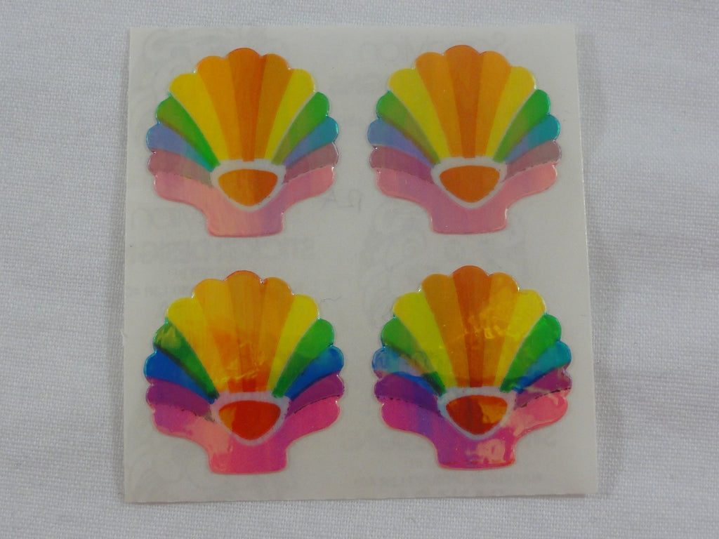 Sandylion Seashell Pearly / Opalescent Sticker Sheet / Module - Vintage & Collectible